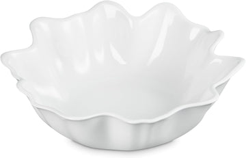 Le Creuset Stoneware Iris Collection Serving Bowl, 15", White